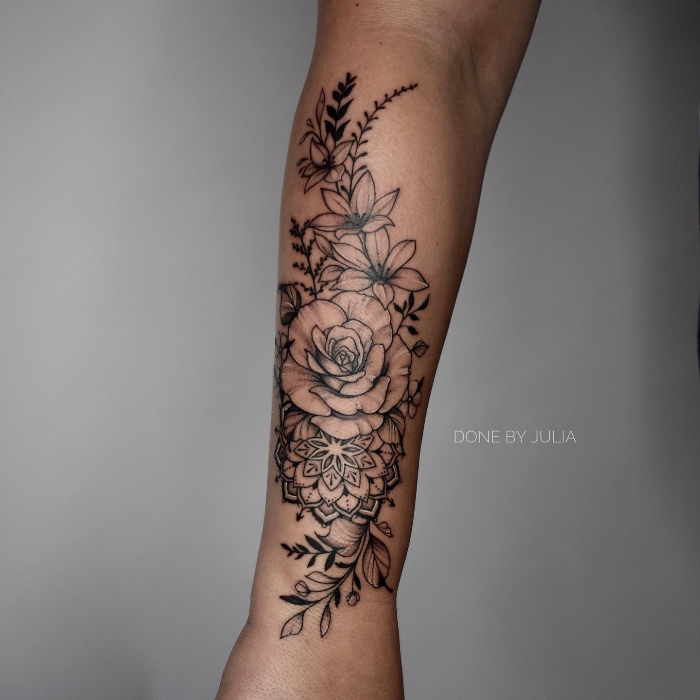 The Rose Forearm Tattoos