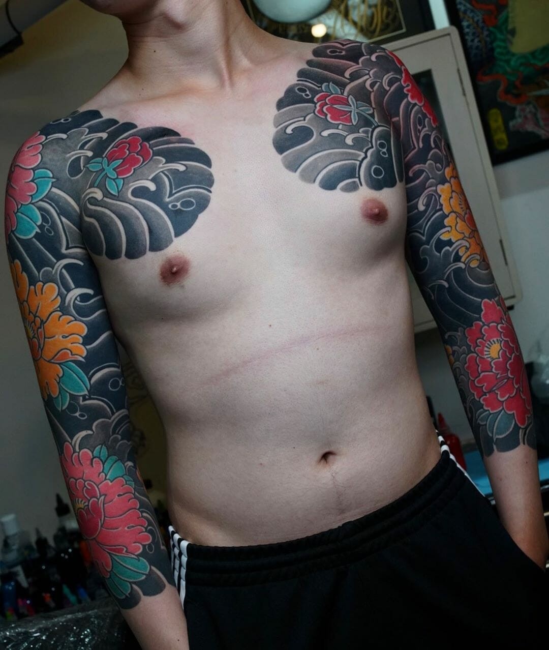 Japanese Horimono Floral Yakuza Tattoo