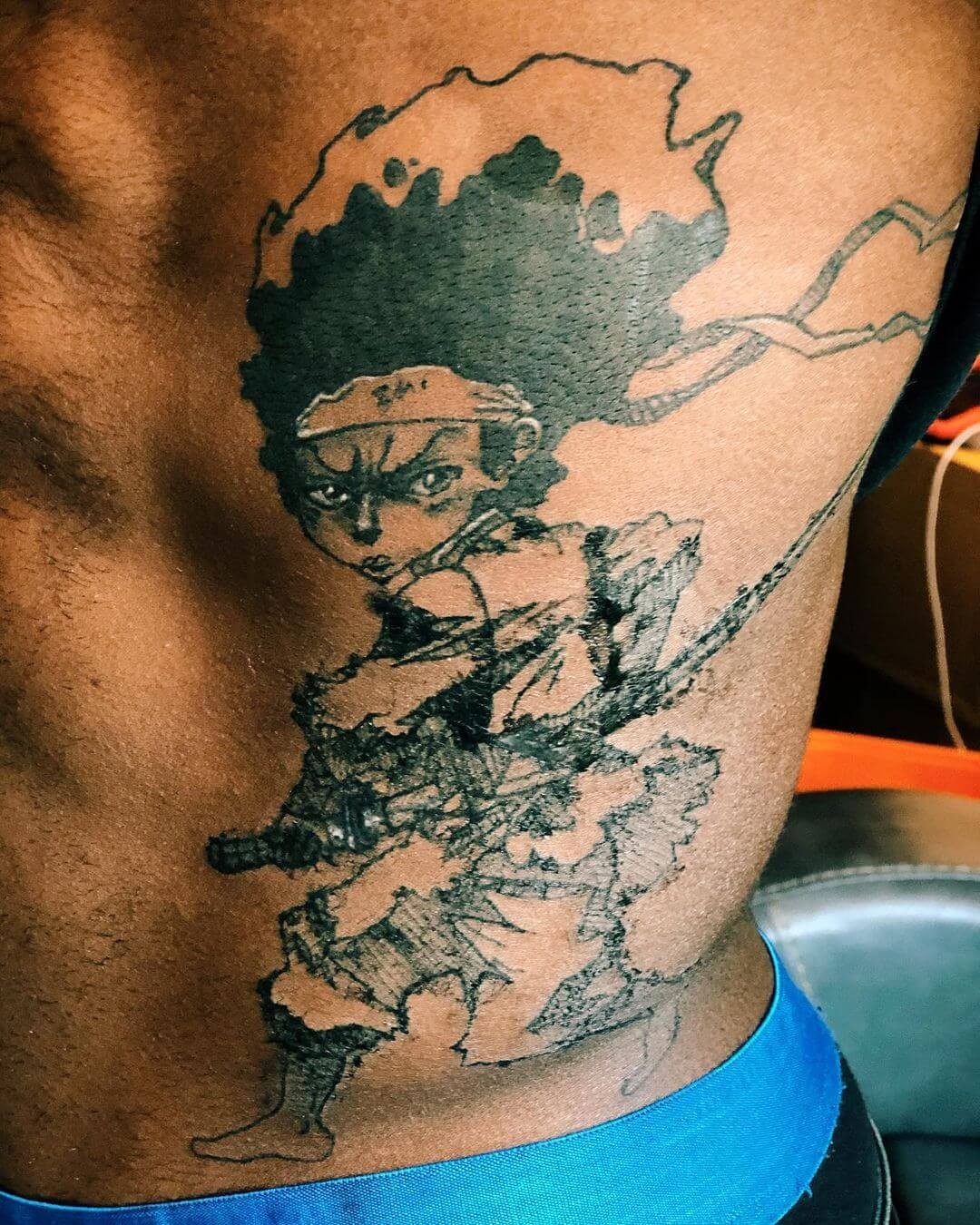 Samurai Style Huey The Boondocks Tattoo