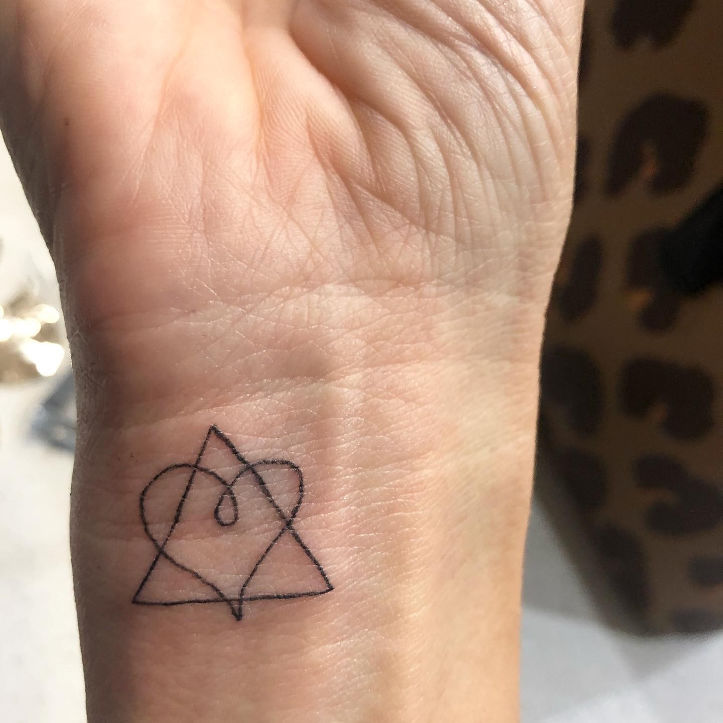 Minimalistic Black Outlined Adoption Tattoo Ideas