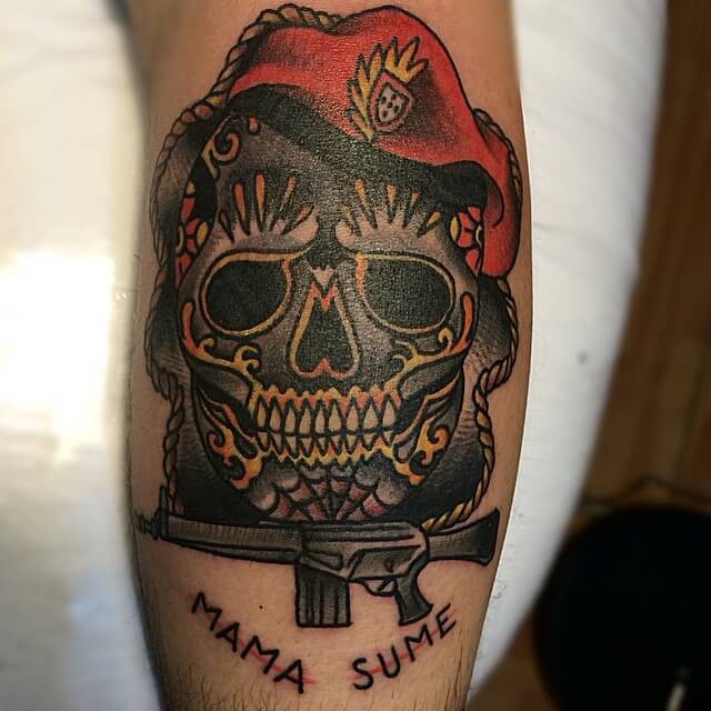 Traditional Sugar Skull Tattoo