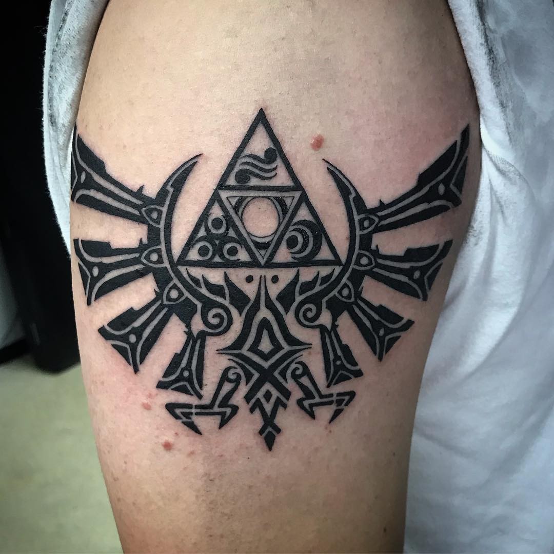 Triforce Tattoo Black Designs