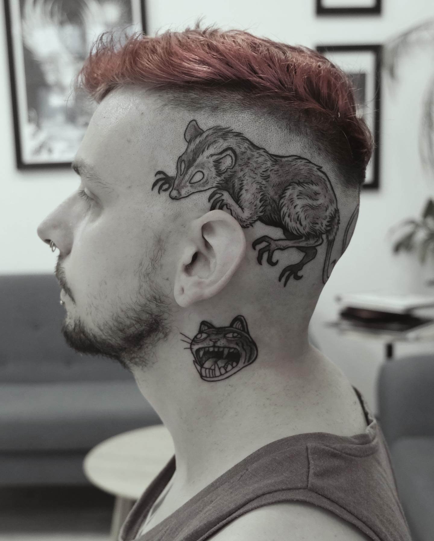 Possum Head Tattoo