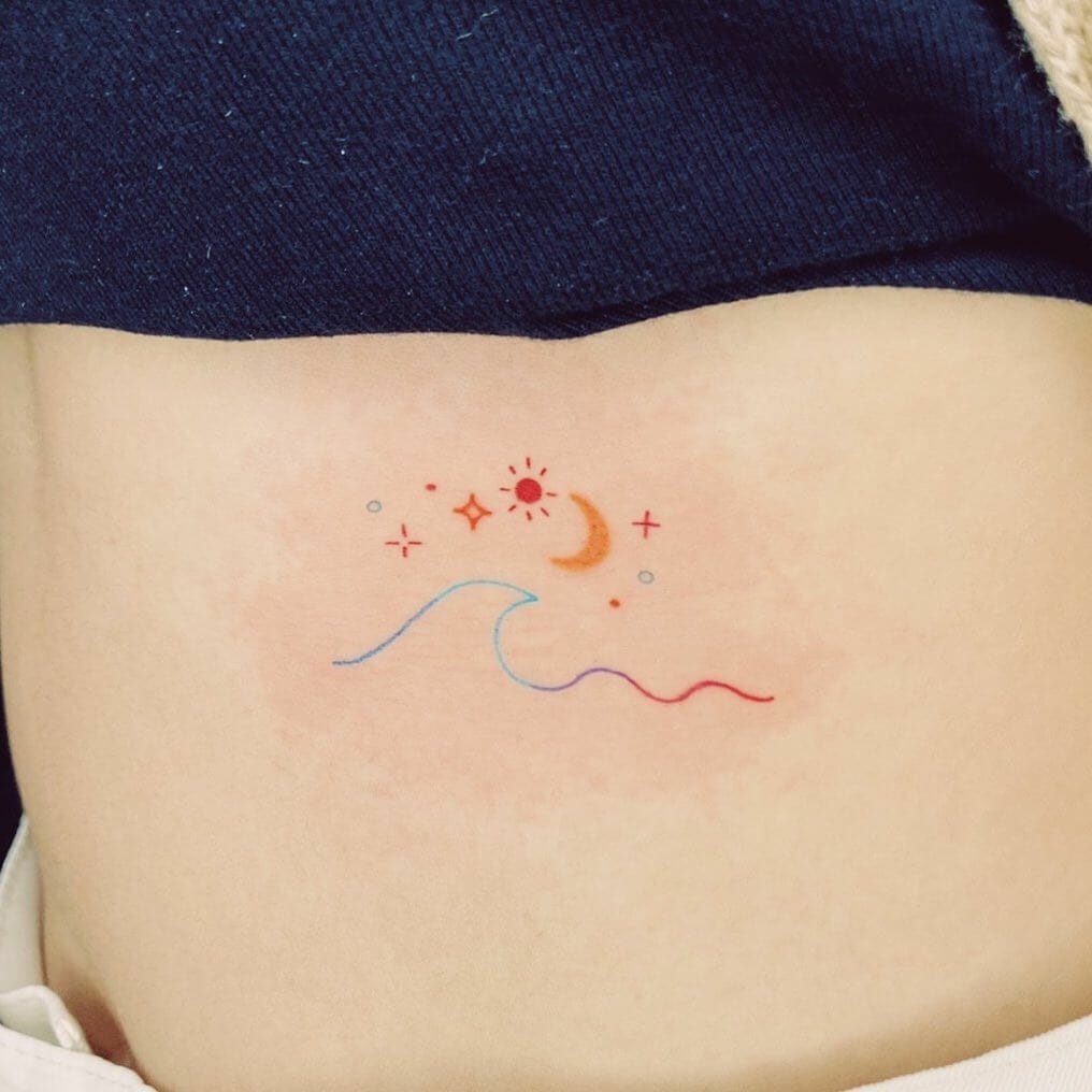 Colourful Star Tattoos