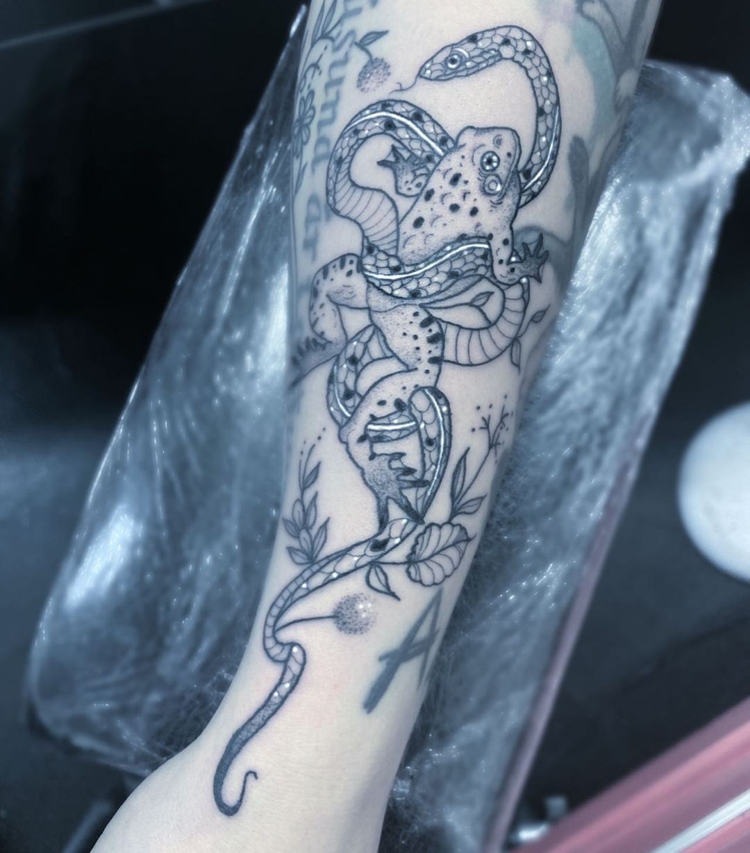 Circle Of Life Snake Tattoo