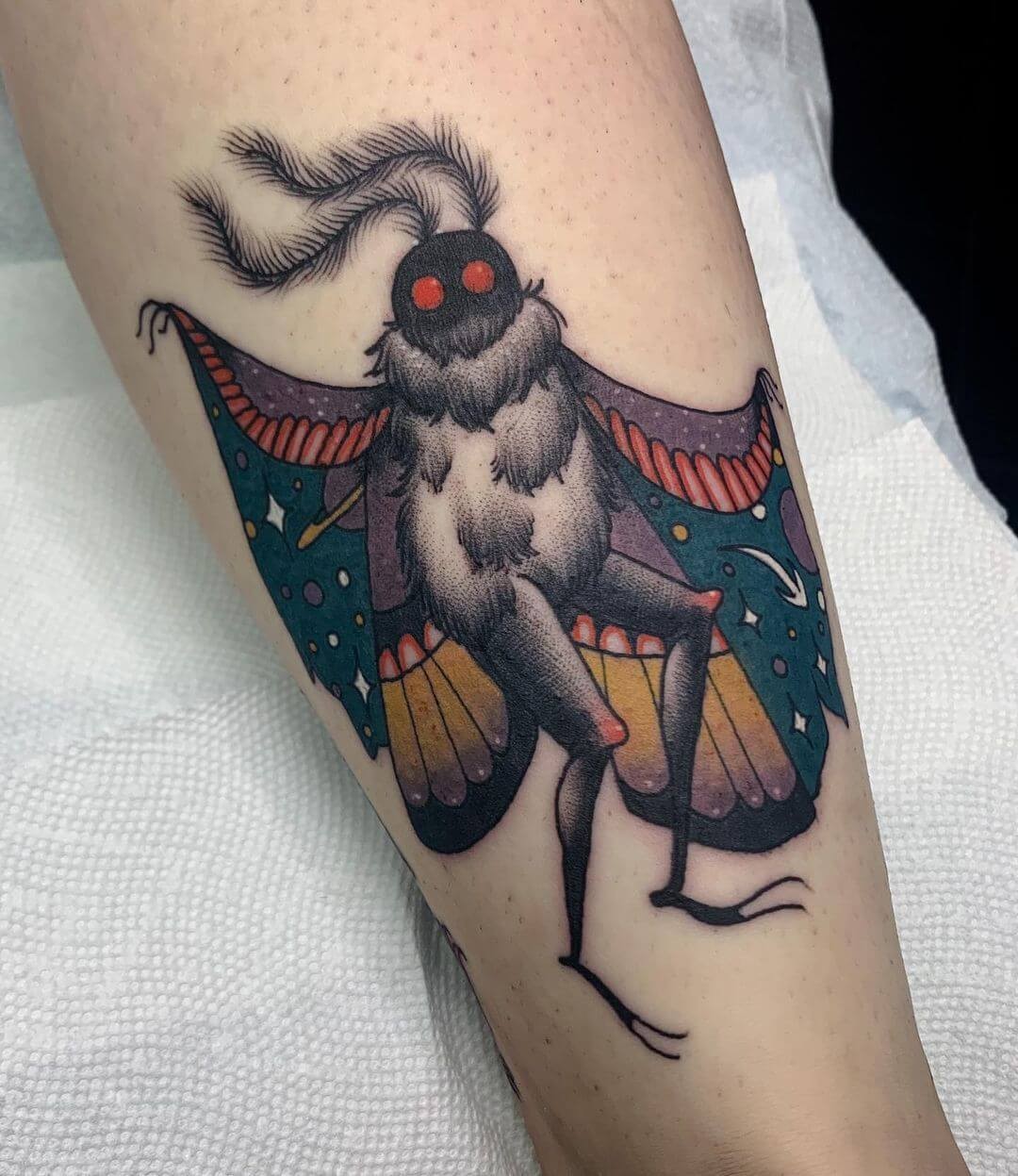 Mothman Cloak Tattoo