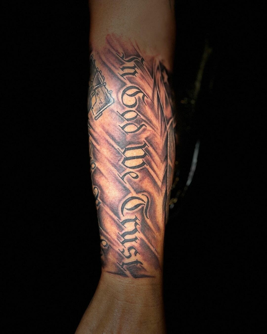 Unique In God We Trust Tattoo