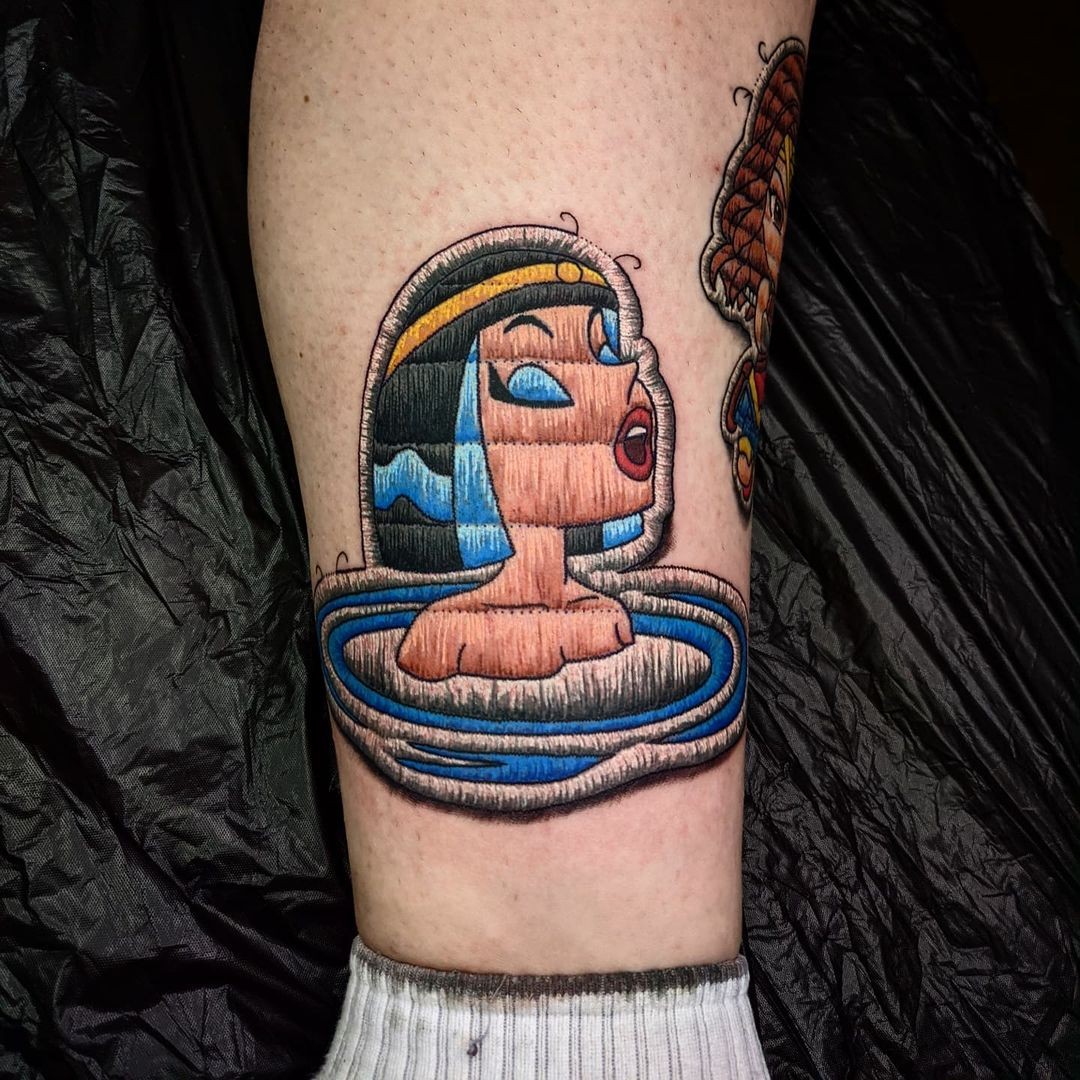 Cleopatra Cartoon Tattoo