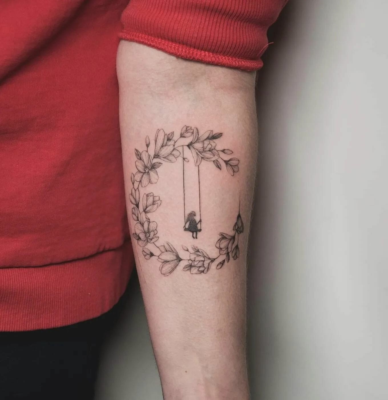 Artistic Magnolia Tattoo Design With Deep Meaning