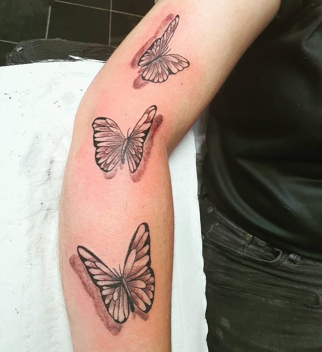 The Classic Monochrome 3d Butterfly Tattoo