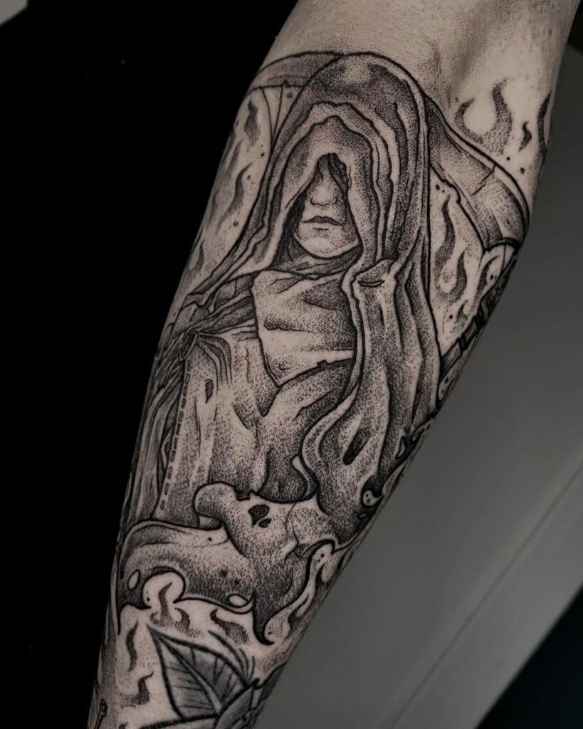 Black Dark Souls Tattoo