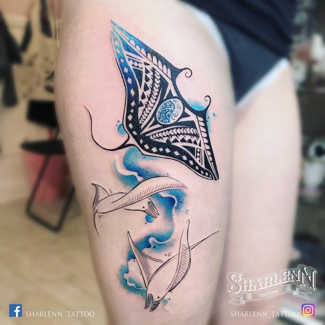 Moana Manta Ray Tattoo