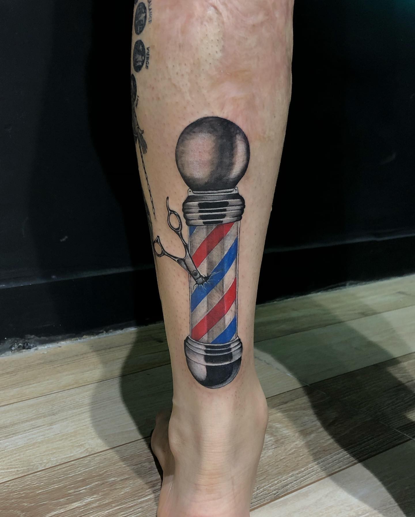 Barber Pole Tattoo