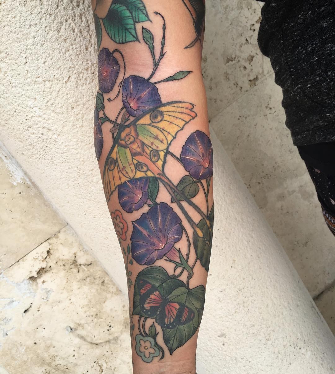 Morning Glory In A Fairyland Tattoo