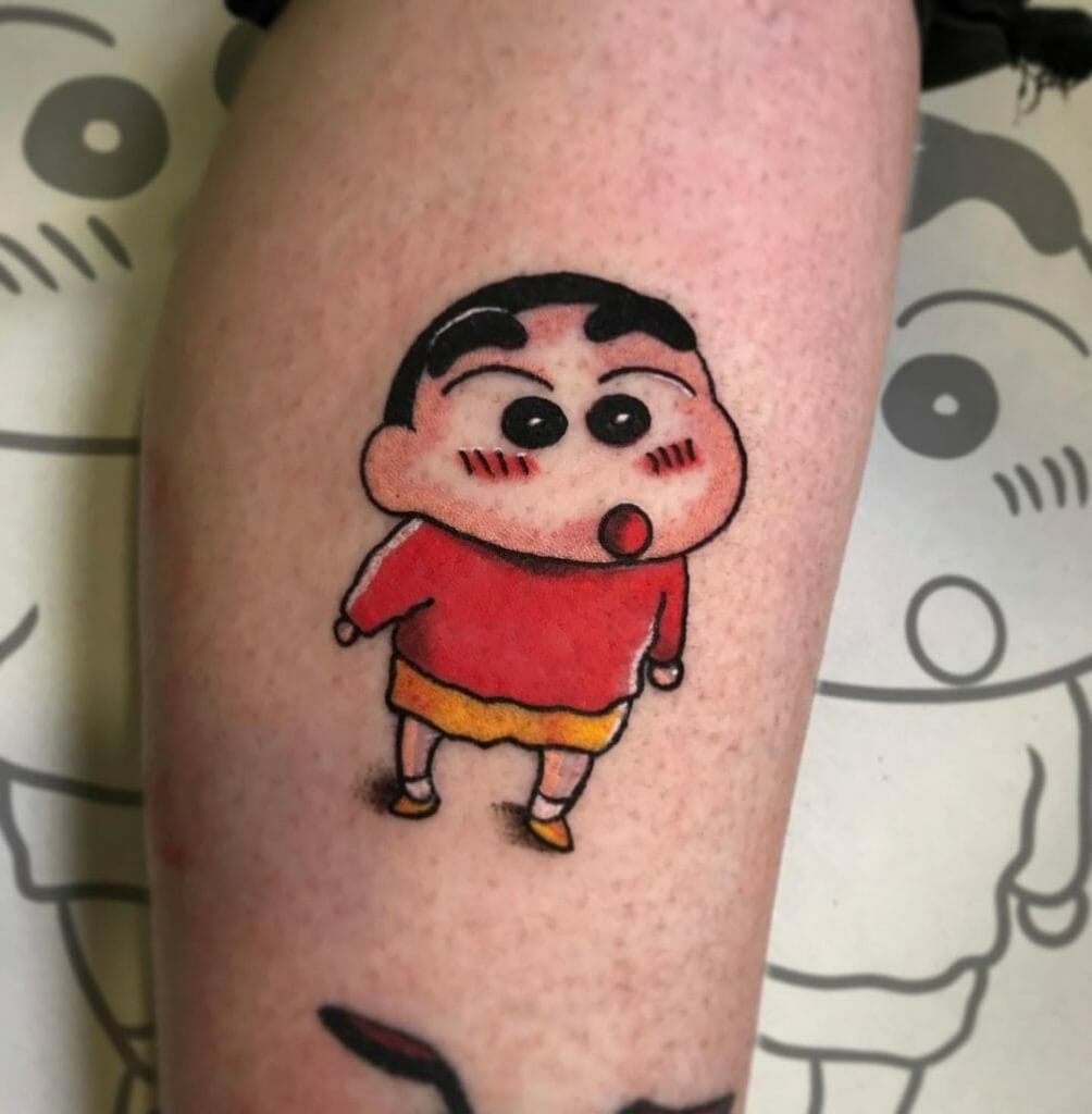 Shin-Chan Artwork For Lower Leg