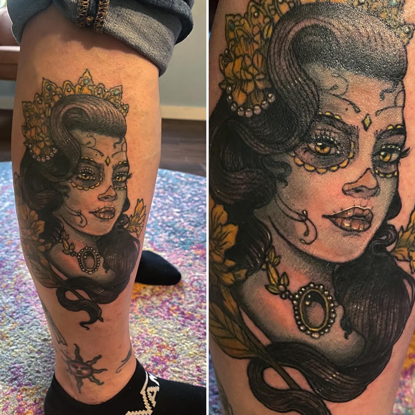 Sugar Skull Female Tattoo