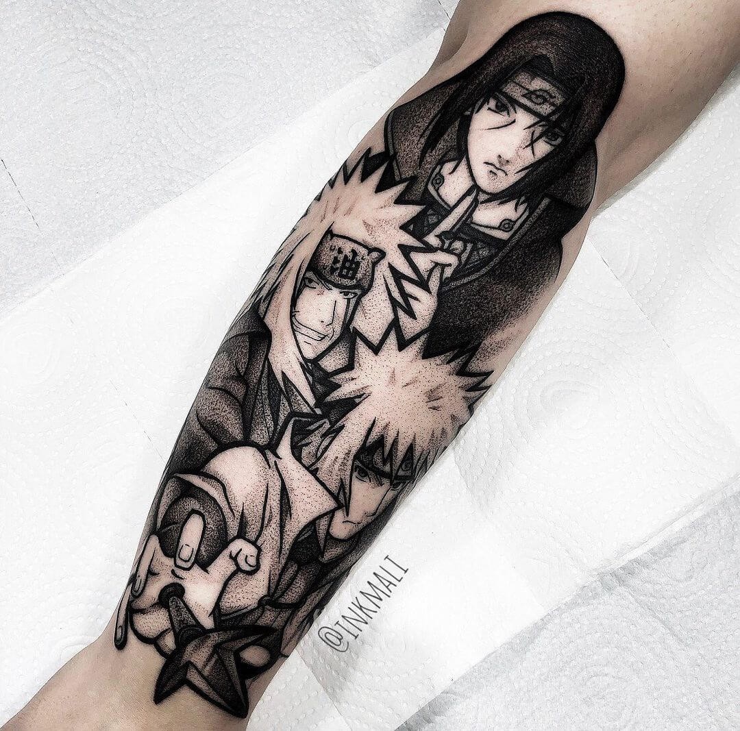 The Epic Itachi X Jiraiya X Minato Tattoo