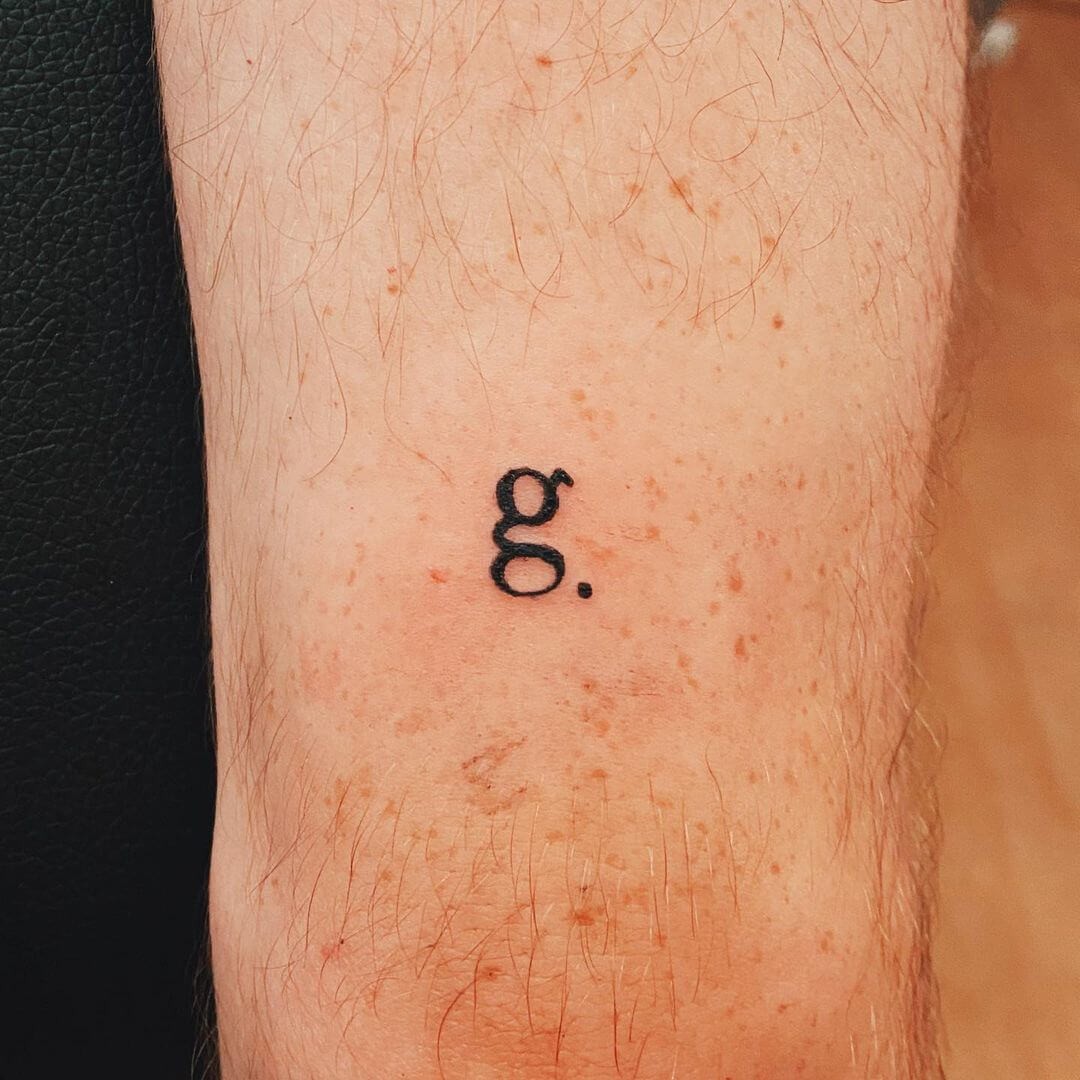 The Classic Single Letter Tattoo