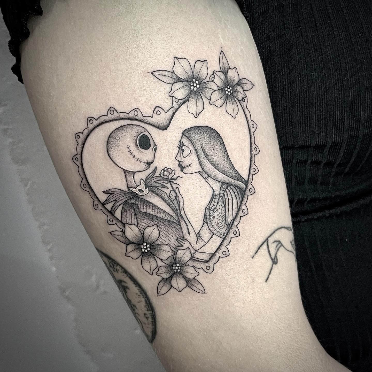 Simple Nightmare Before Christmas Tattoo