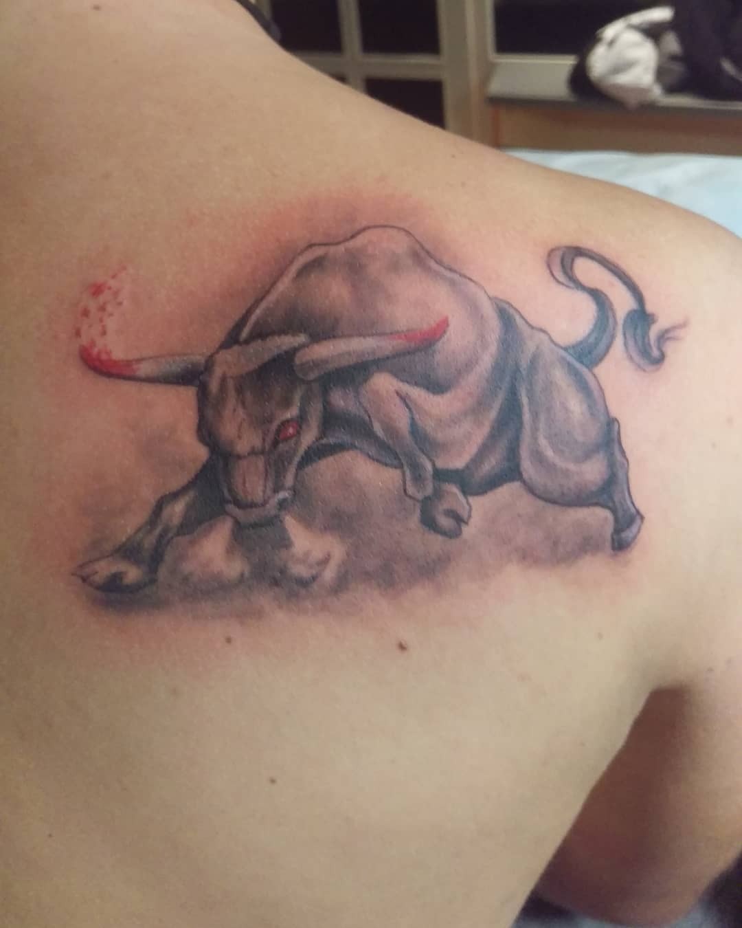 The Bang On Simple Bull Tattoo