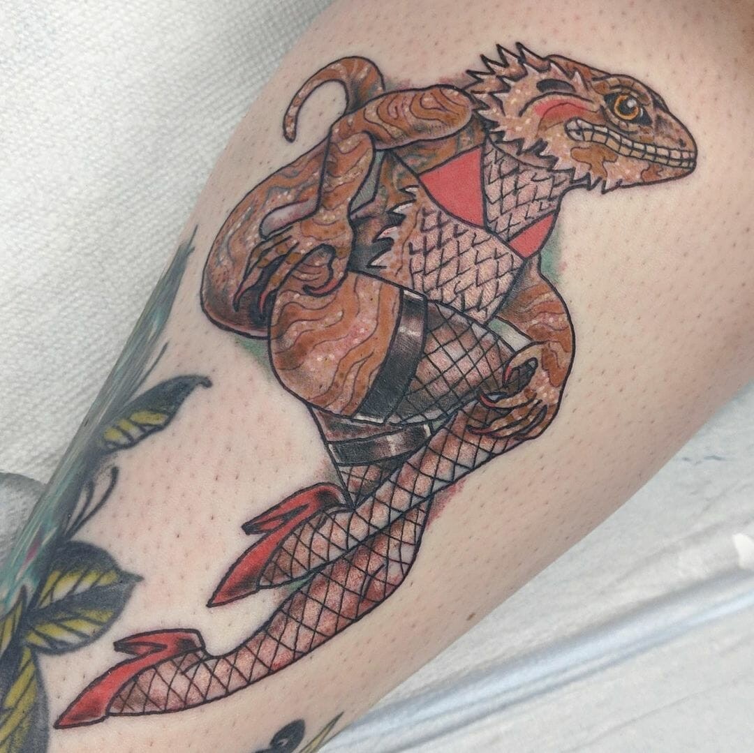 Creative Bearded Dragon Tattoo Ideas