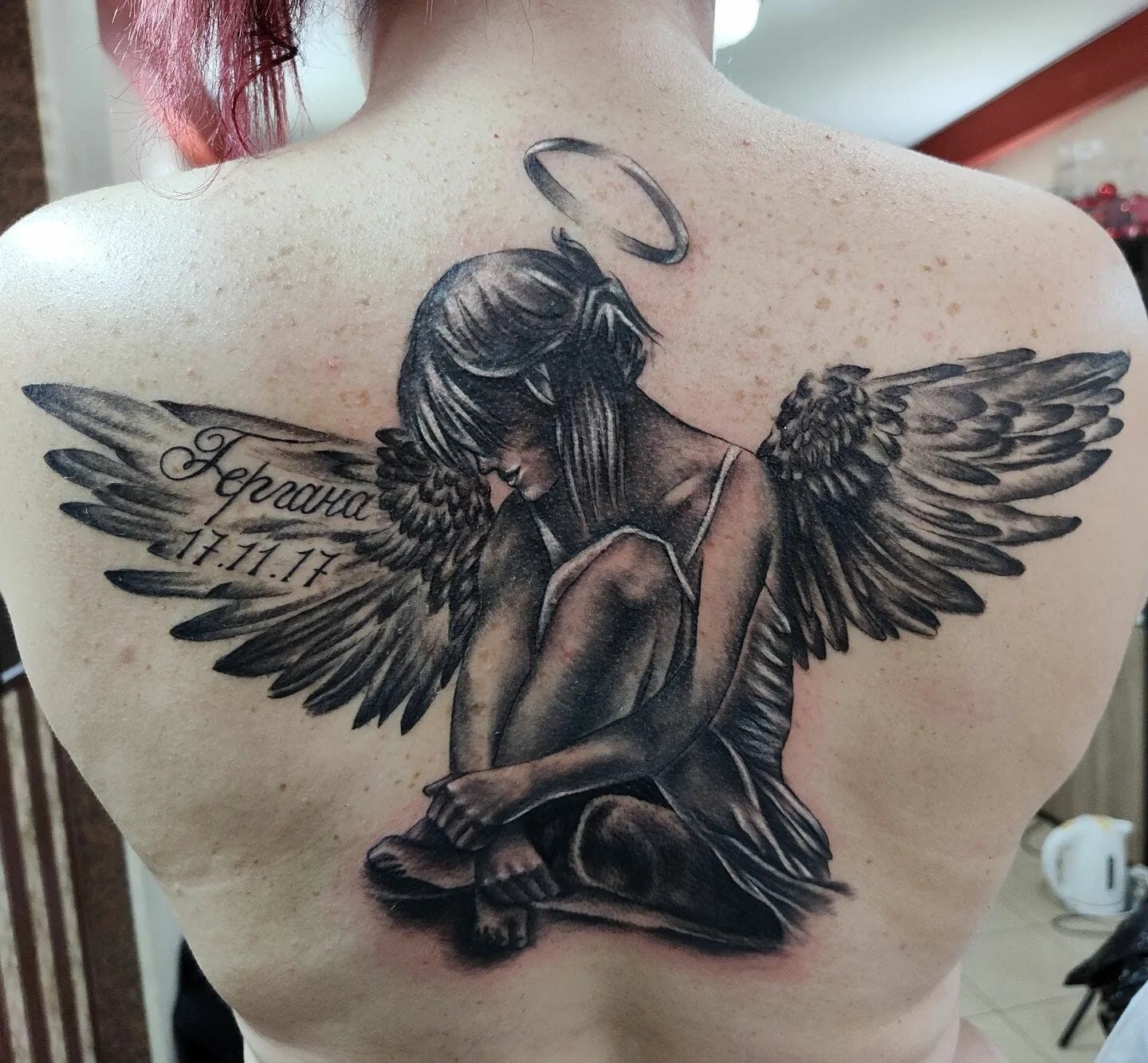 Crying Angel Tattoo