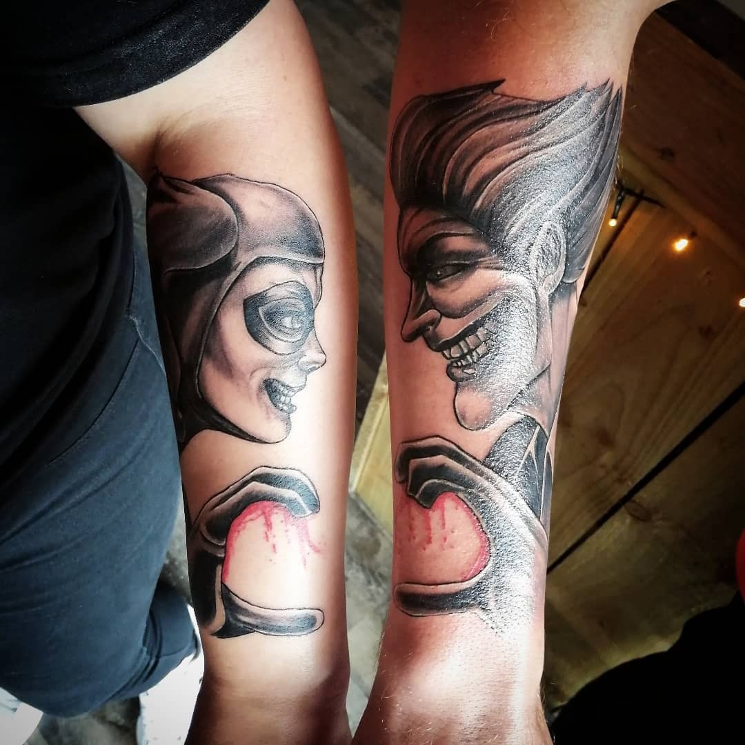 Harley Quinn and Joker Tattoo For Couples