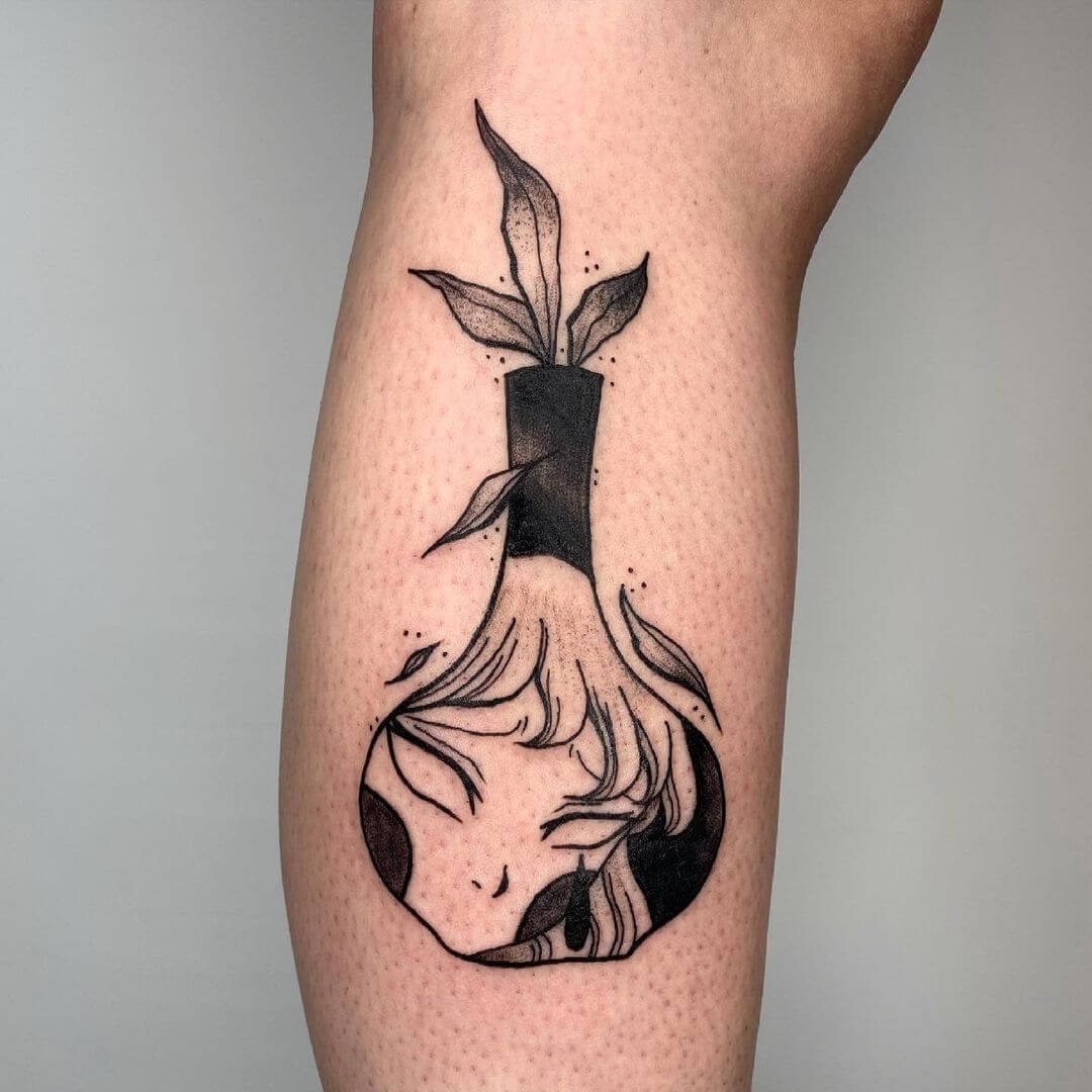 Abstract Anime Girl Tattoos