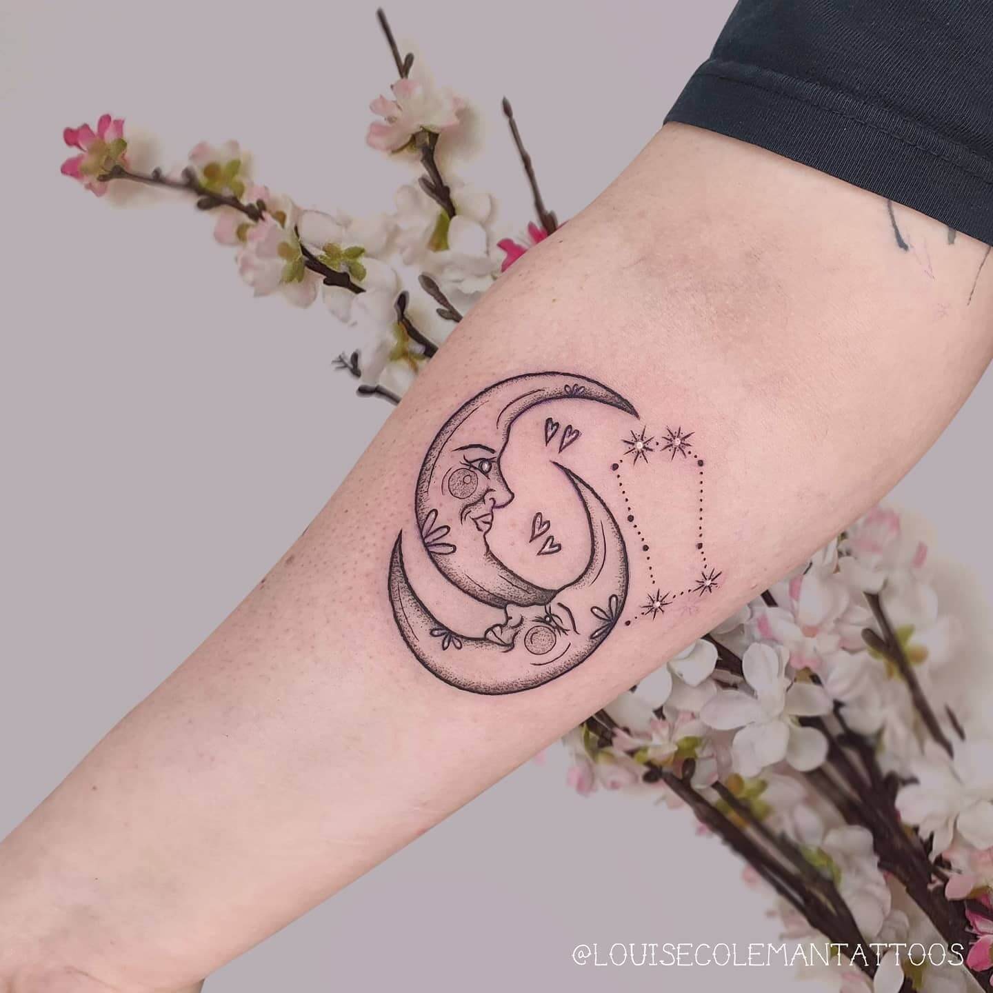 The Cute Moons And The Gemini Constellation Tattoo Idea