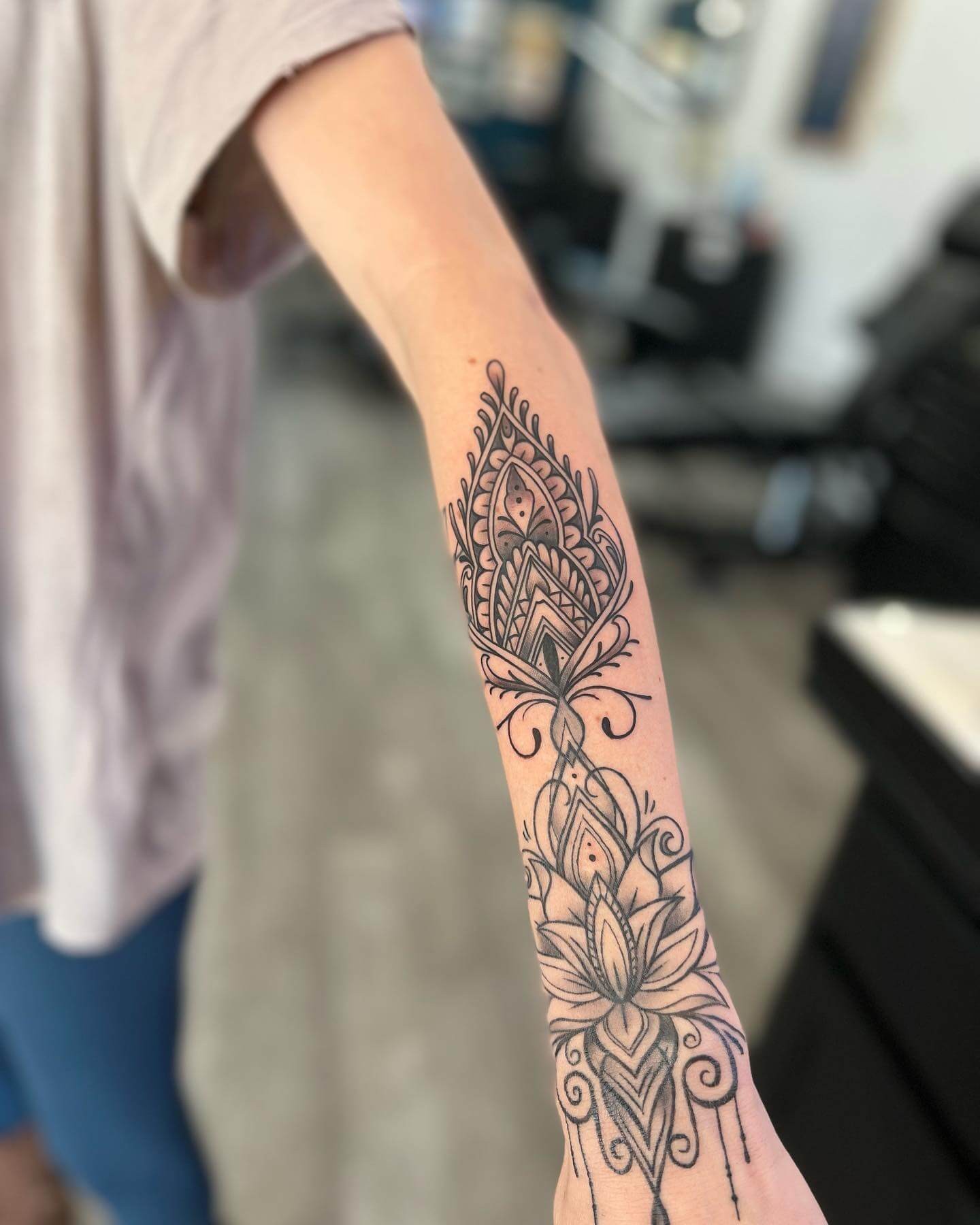 Overlapping Circles Mandala Tattoo