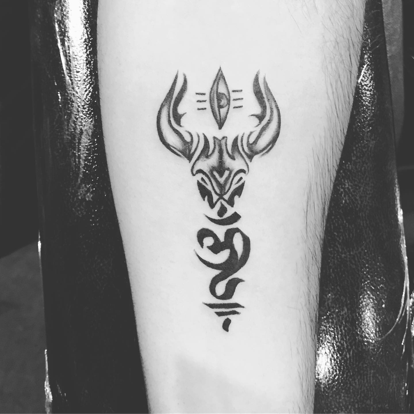 Indian Culture Taurus Tattoo Design