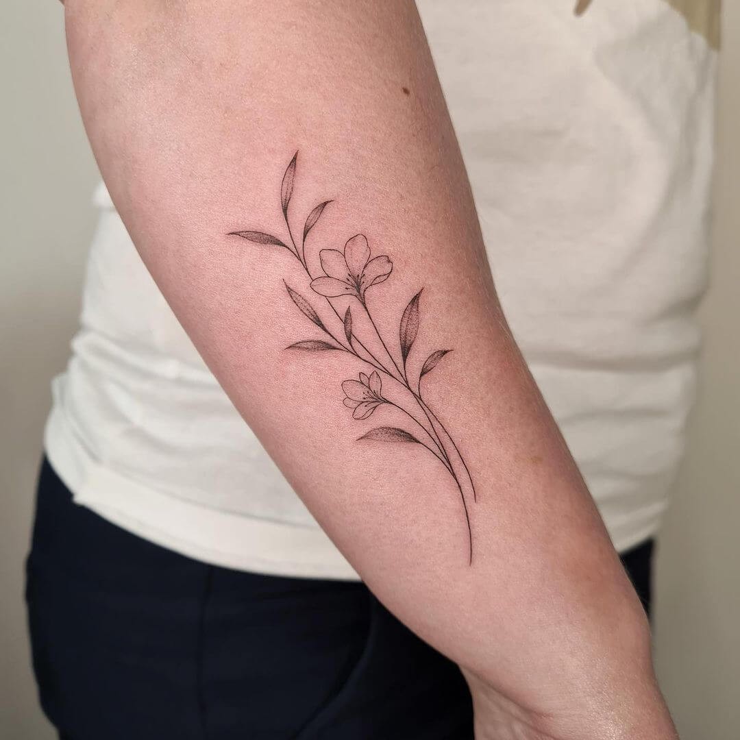 Forearm Jasmine Tattoo