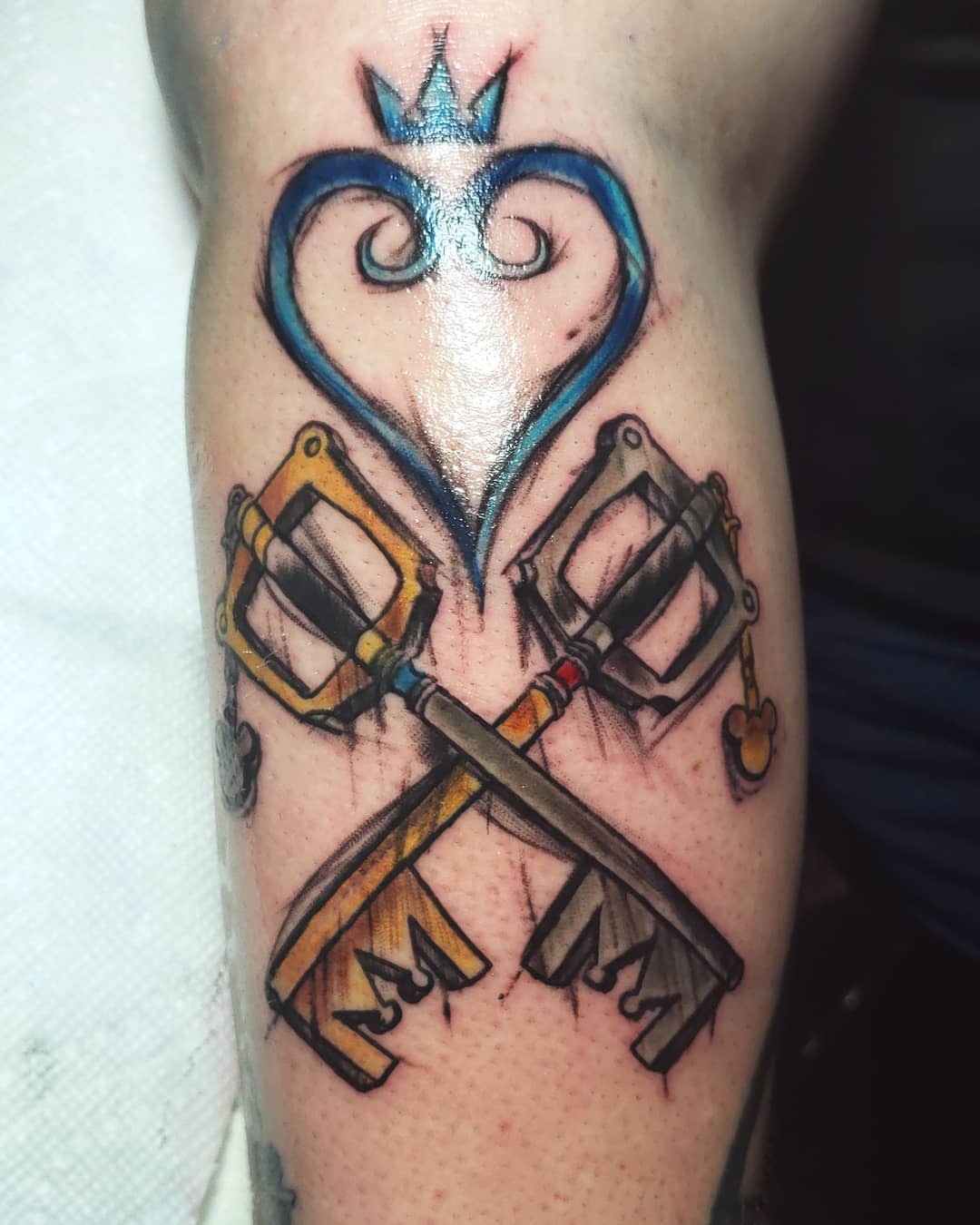 Kingdom Key Keyblade Tattoo