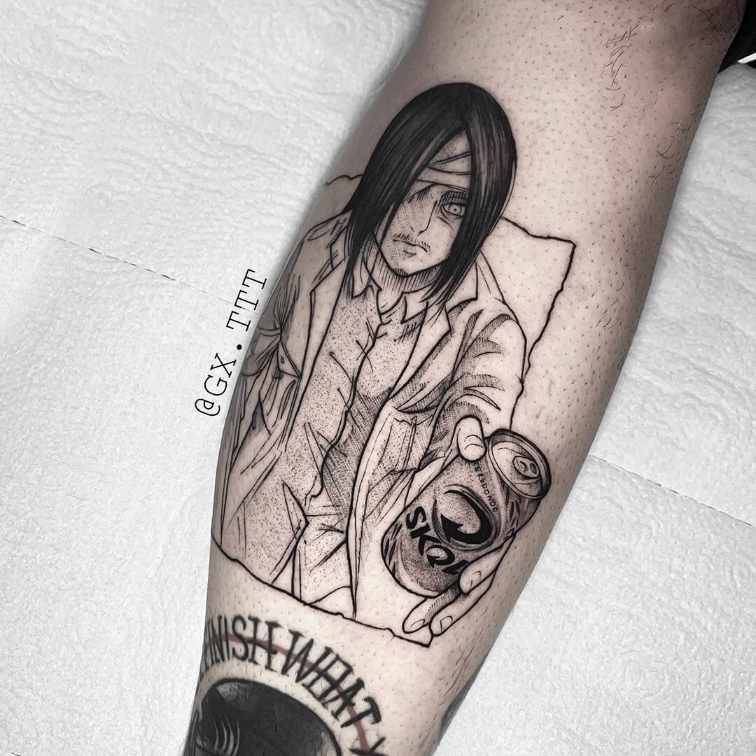 Shingeki No Kyojin Beer Tattoo