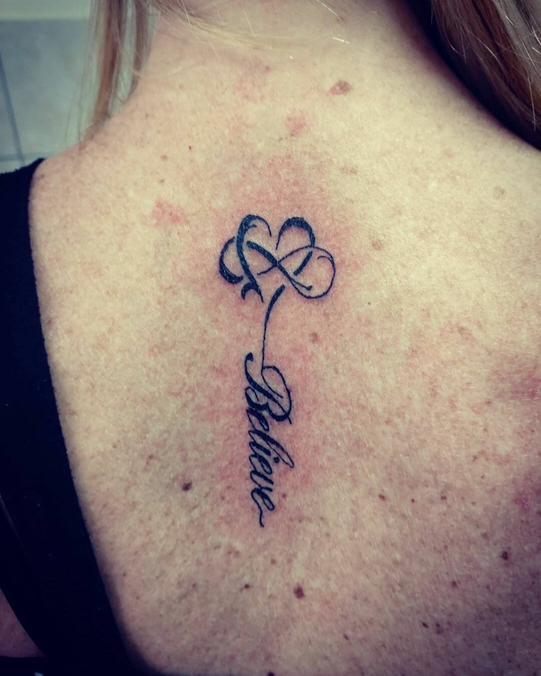 Believe Tattoo With Infinity