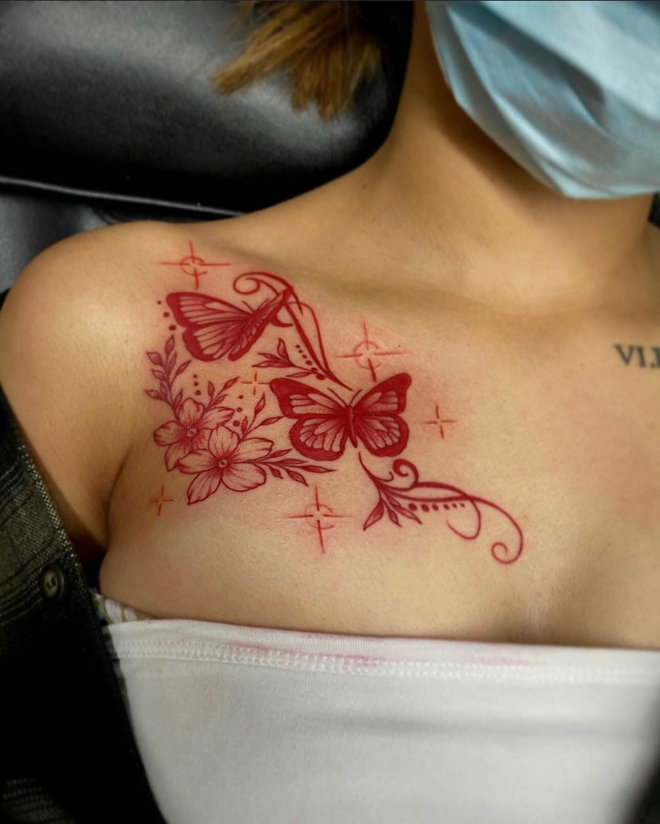 Red Butterfly Tattoo