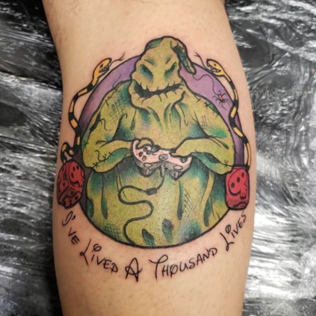 Oogie Boogie Game Tattoo