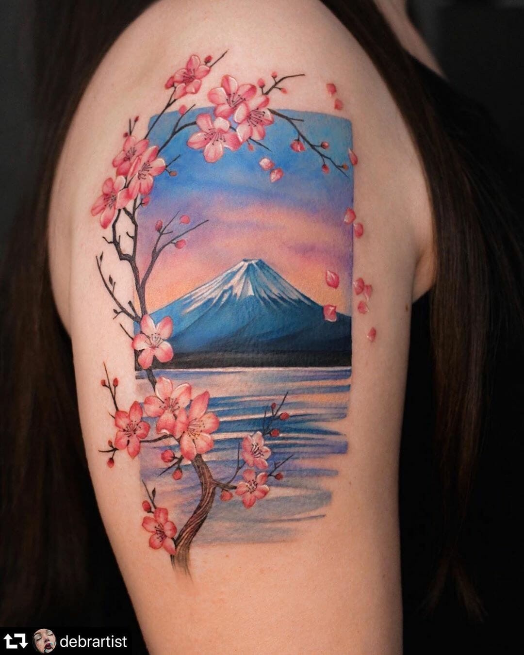 Traditional Flower Tattoo Japanese Inspired