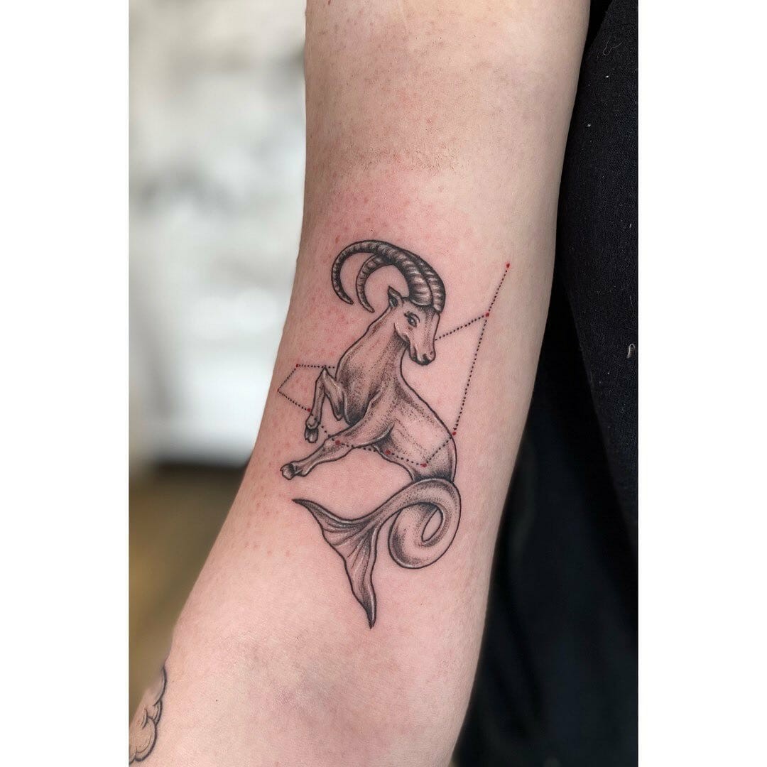 Capricorn Sea-Goat Tattoo