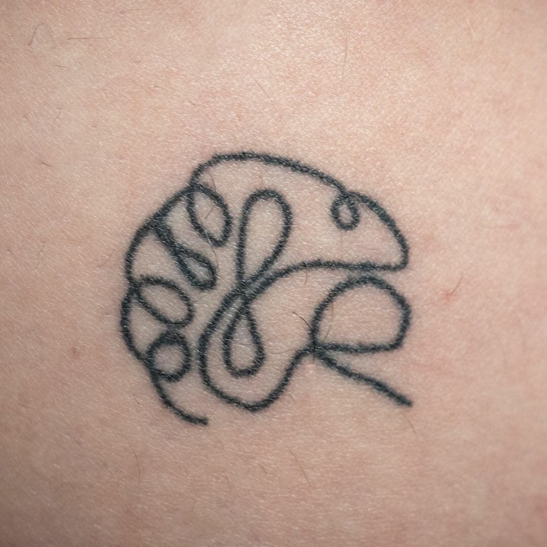 A Minimalistic Brain Tattoo