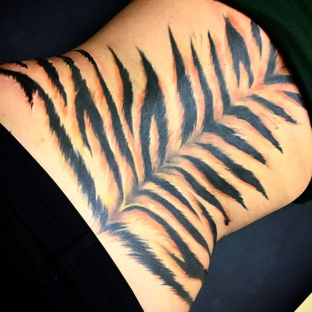 Folk Stripe Tattoo