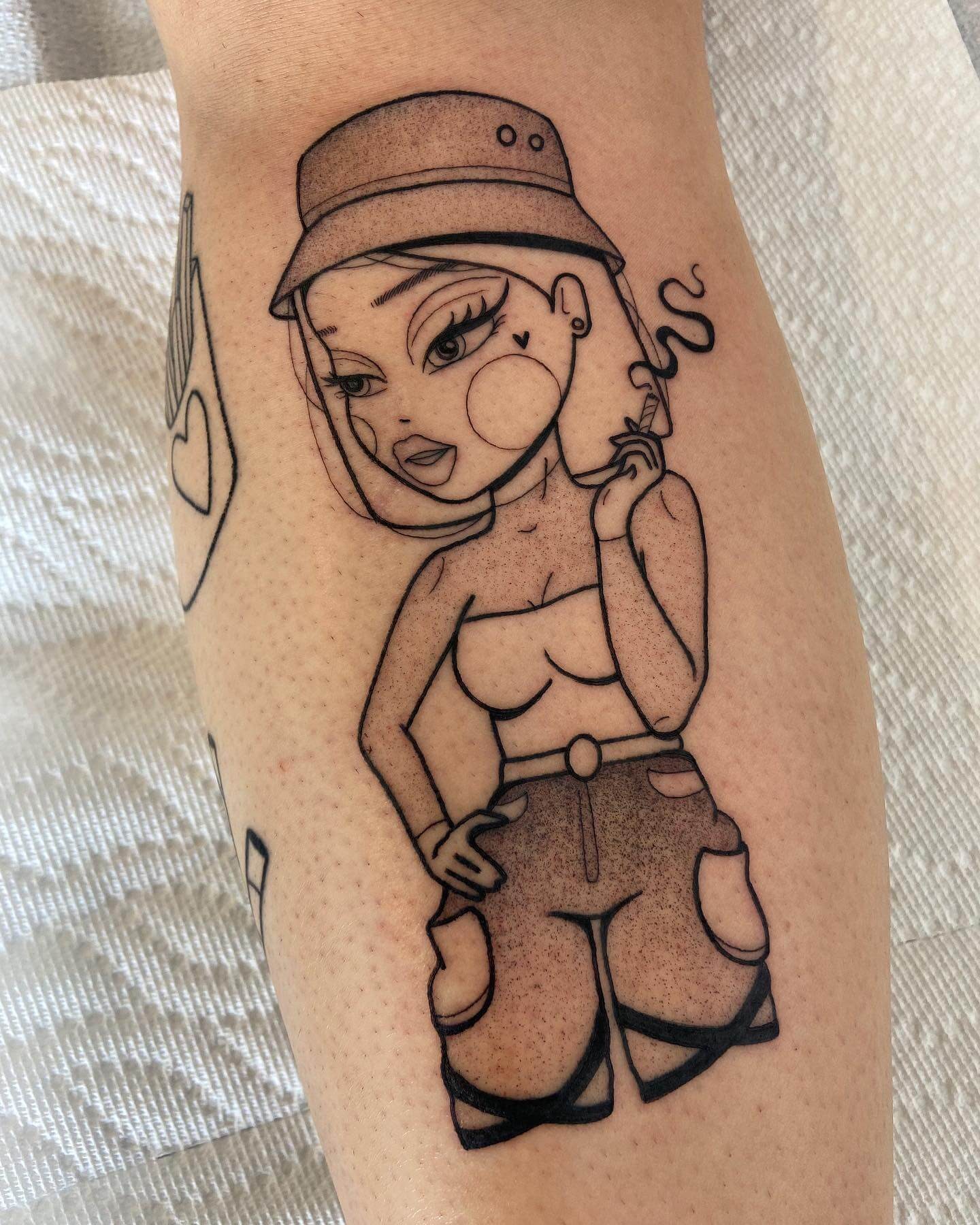 Black And White Sassy Bratz Tattoo Doll