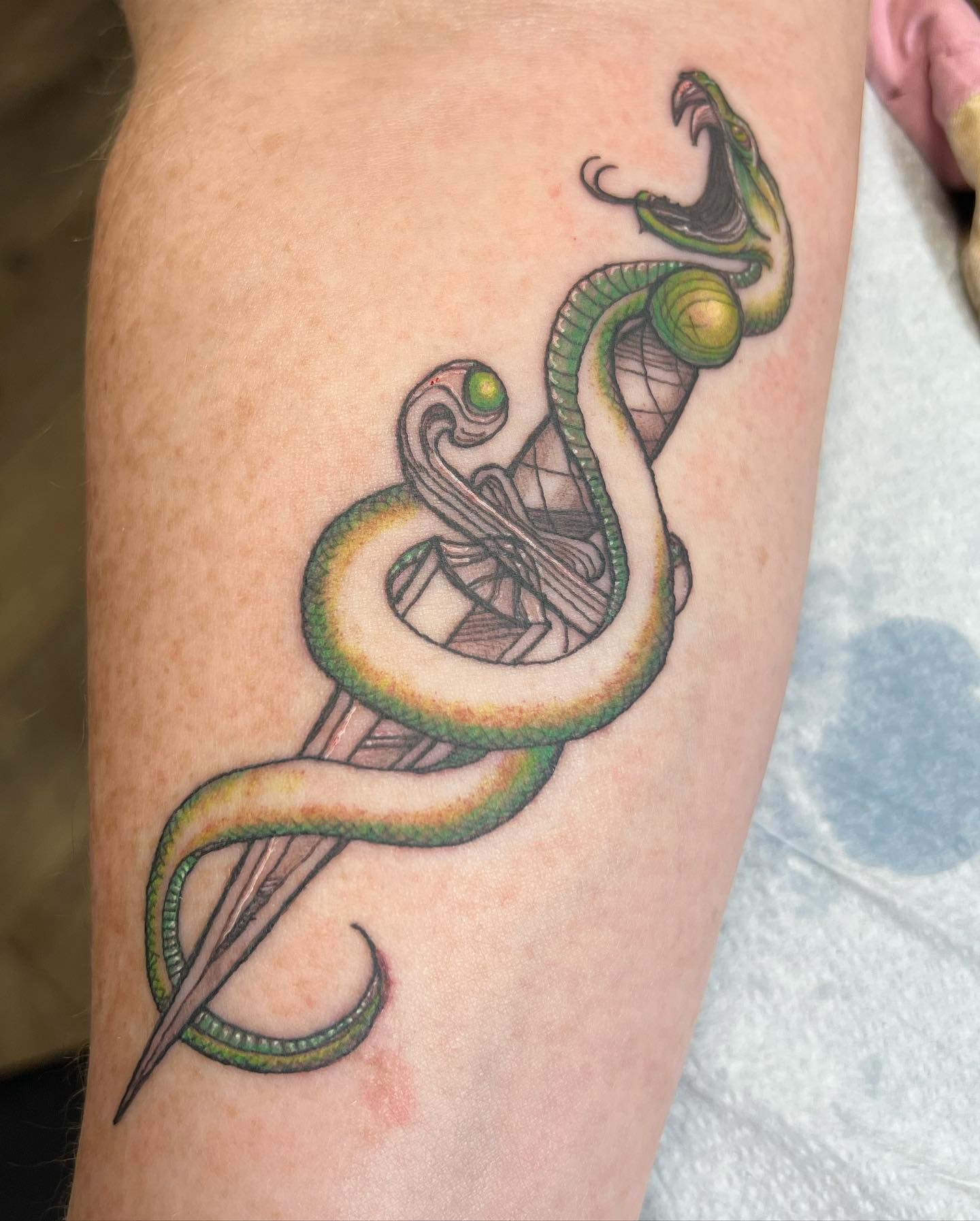 Snake And Dagger Tattoo