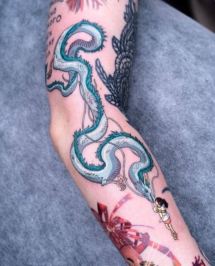 The Mesmerizing Chihiro X Haku Tattoo