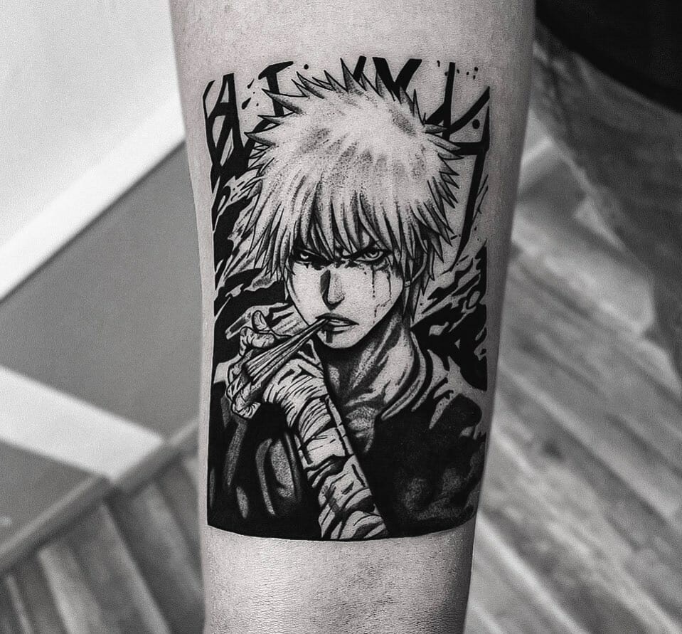 Black And White Ichigo Tattoo