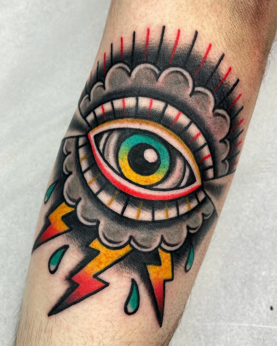 Eye Lighting Tattoo