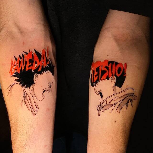 Tetsuo Vs Kaneda Manga Art Tattoo