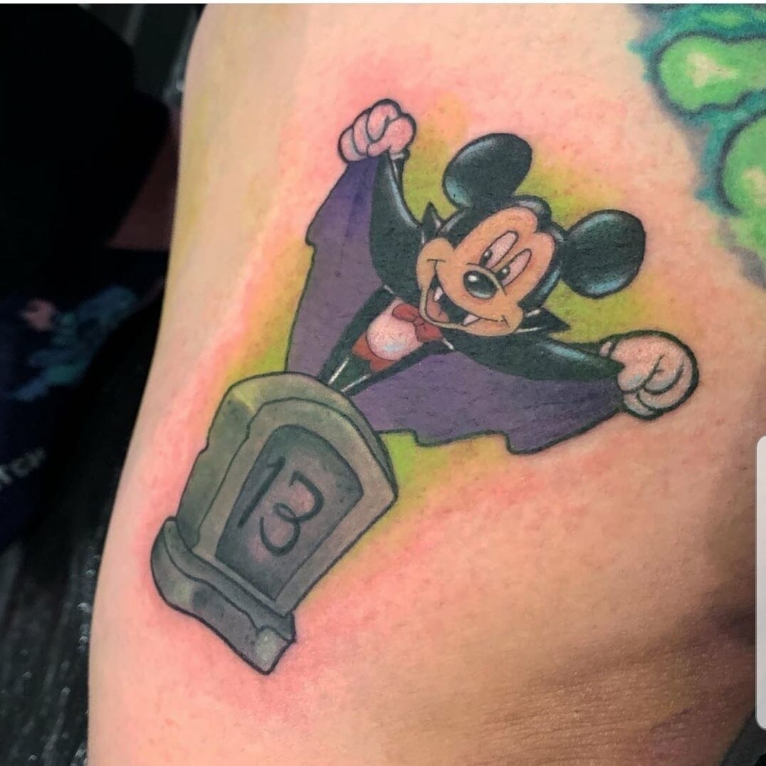 Mickey Mouse Cartoon Tattoo