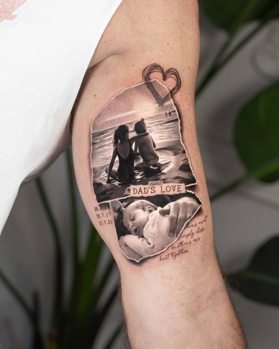 Creative Black and White Realism Tattoo Ideas