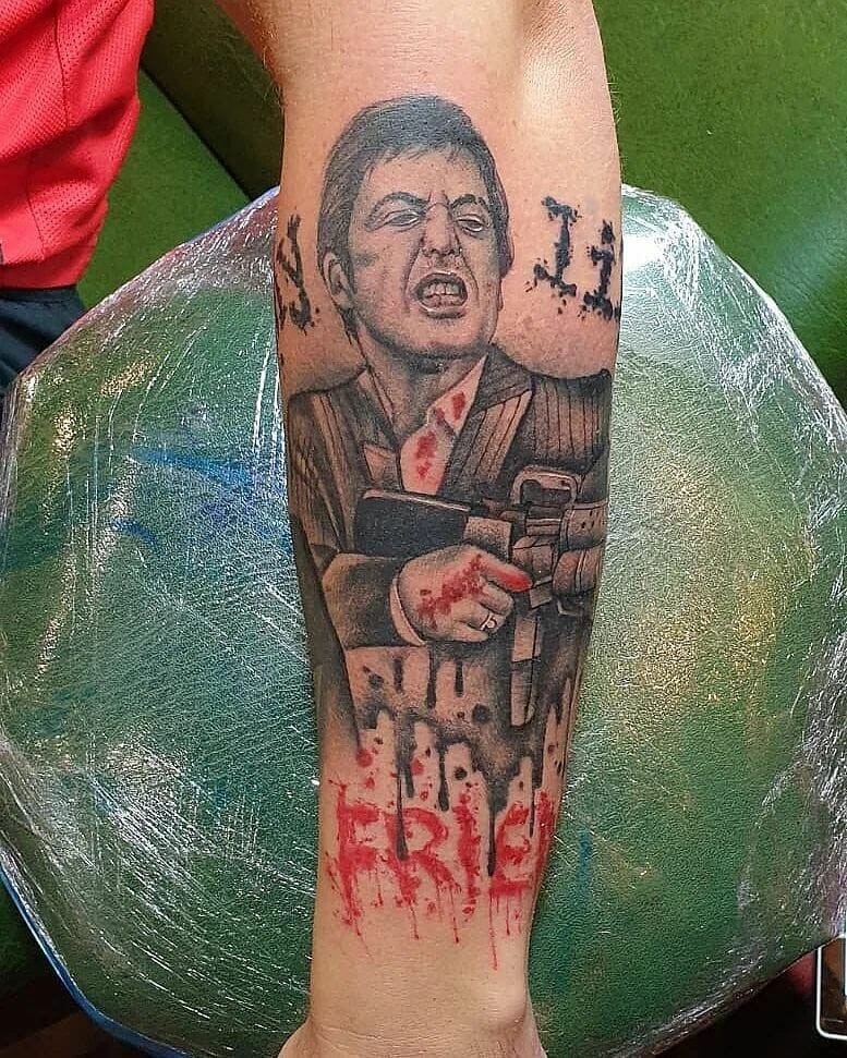 ‘Scarface’ Tattoos With Iconic Dialogues From The Movie